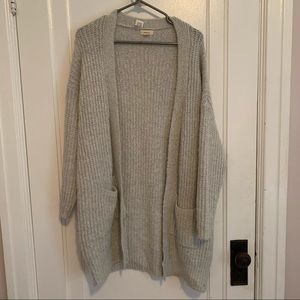 Grey knot cardigan